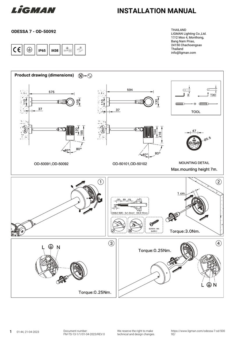 LIGMAN ODESSA 7 installation manual