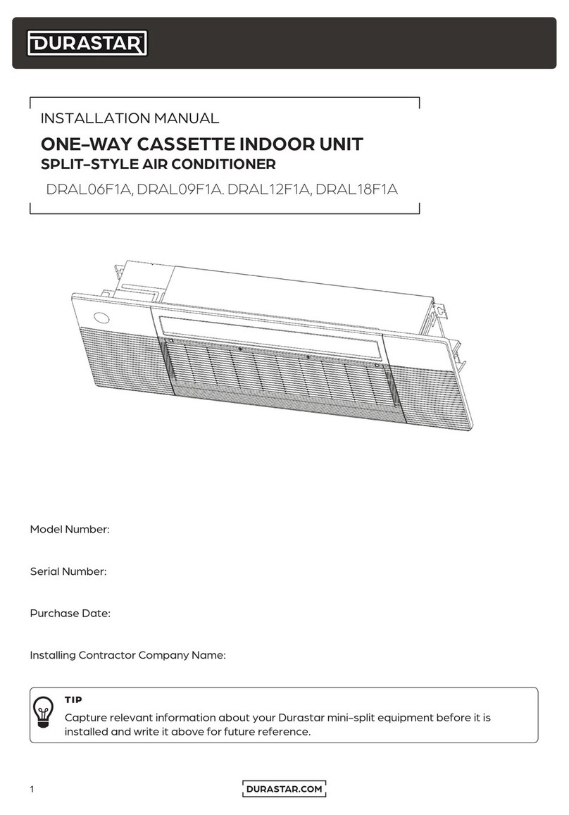 DURASTAR DRAL12F1A installation manual DURASTAR DRAL12F1A installation manual