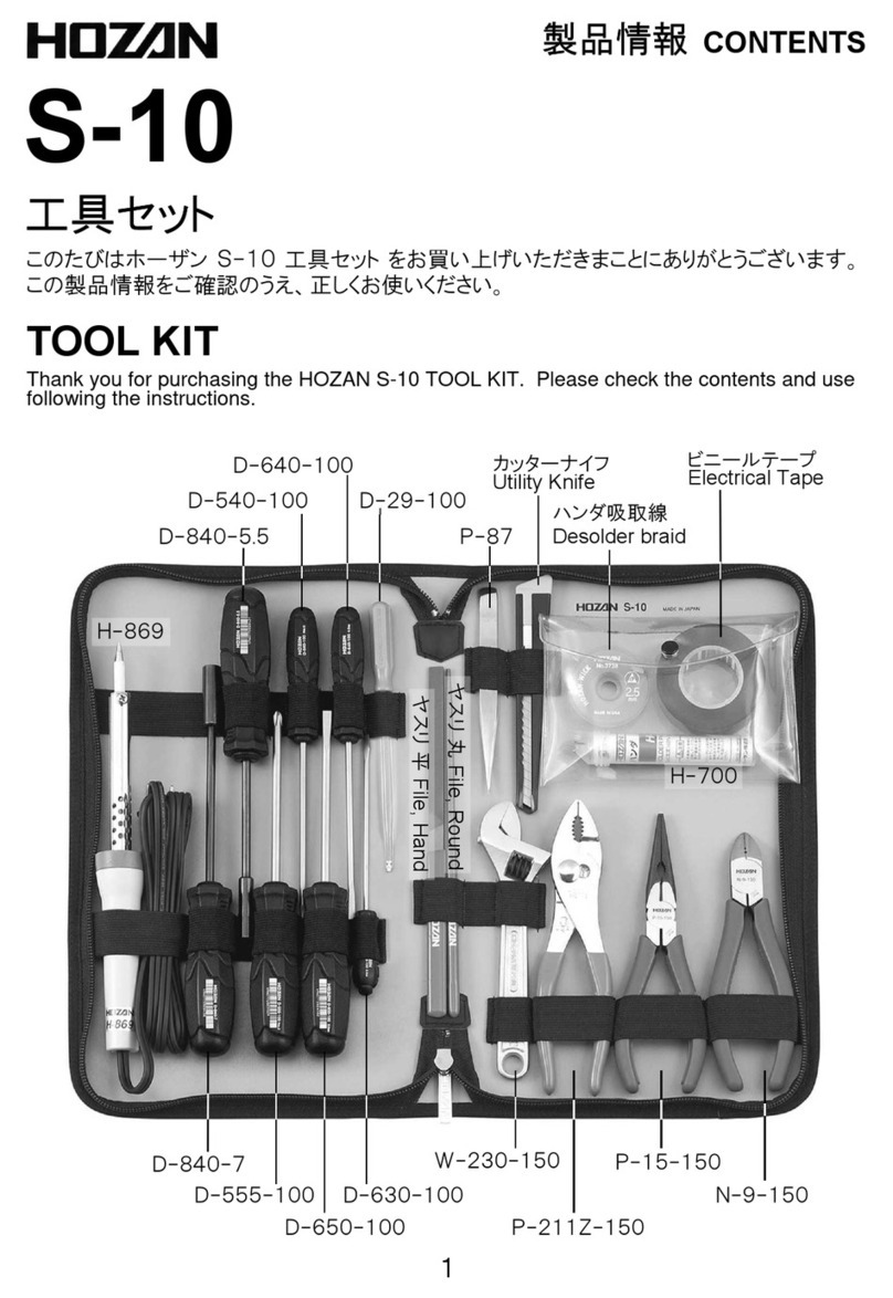 HOZAN S-10 User manual