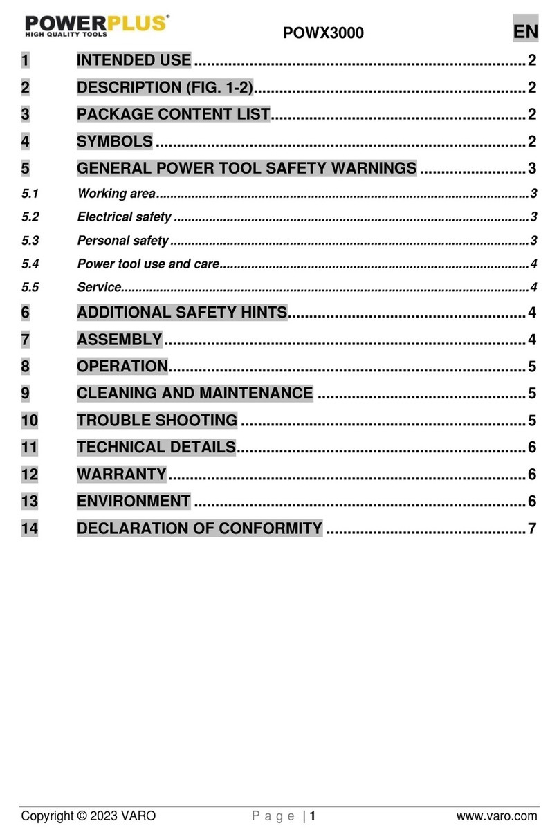 Powerplus POWX3000 User manual