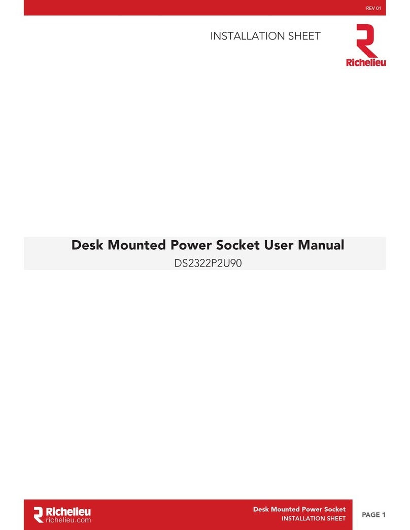 Richelieu DS2322P2U90 Installation sheet