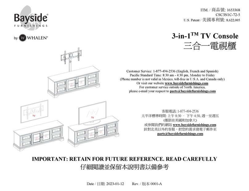 Whalen Bayside CSC3N1C-72-5 User manual