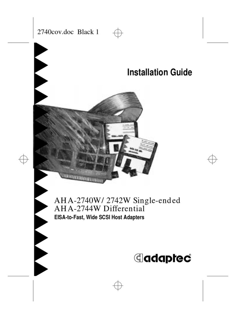 Adaptec AHA-2740W User manual