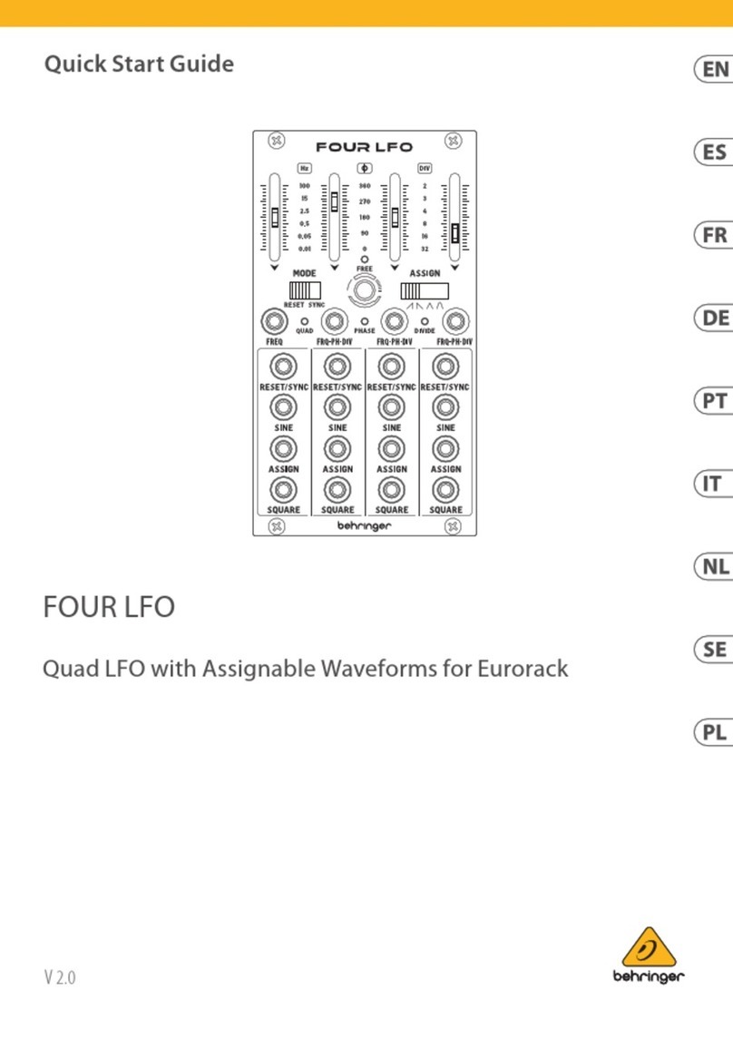 Behringer FOUR LFO User manual