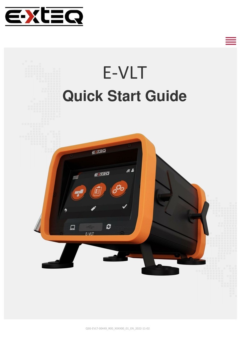 E-XTEQ E-VLT User manual E-XTEQ E-VLT User manual