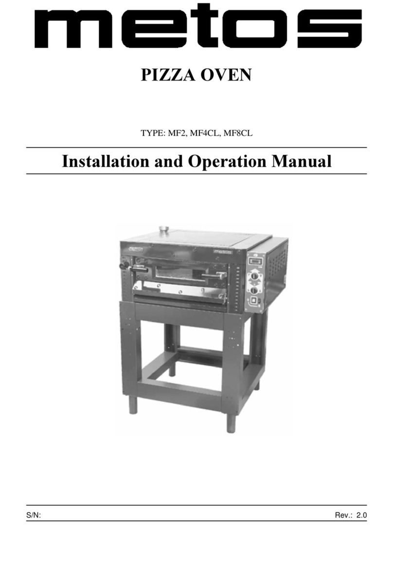 Metos MF2 Installation and operation manual