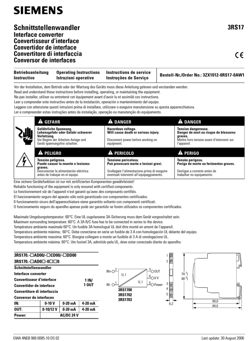 Siemens 3RS17 Series User manual Siemens 3RS17 Series User manual