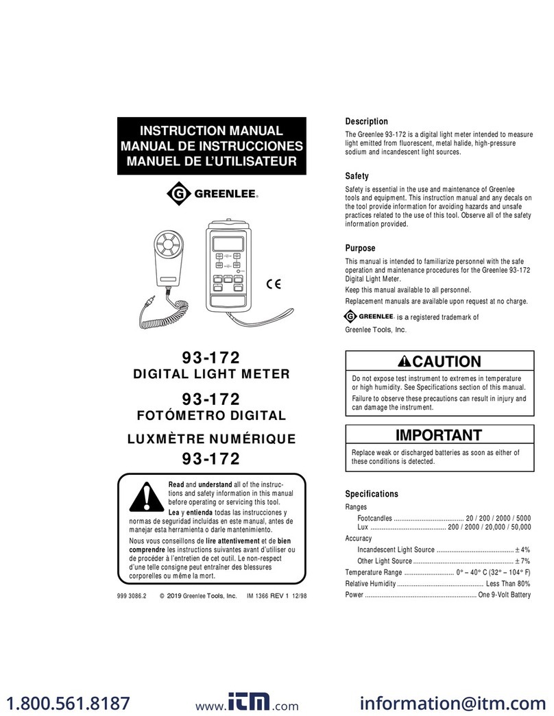 Greenlee 93-172 instruction manual