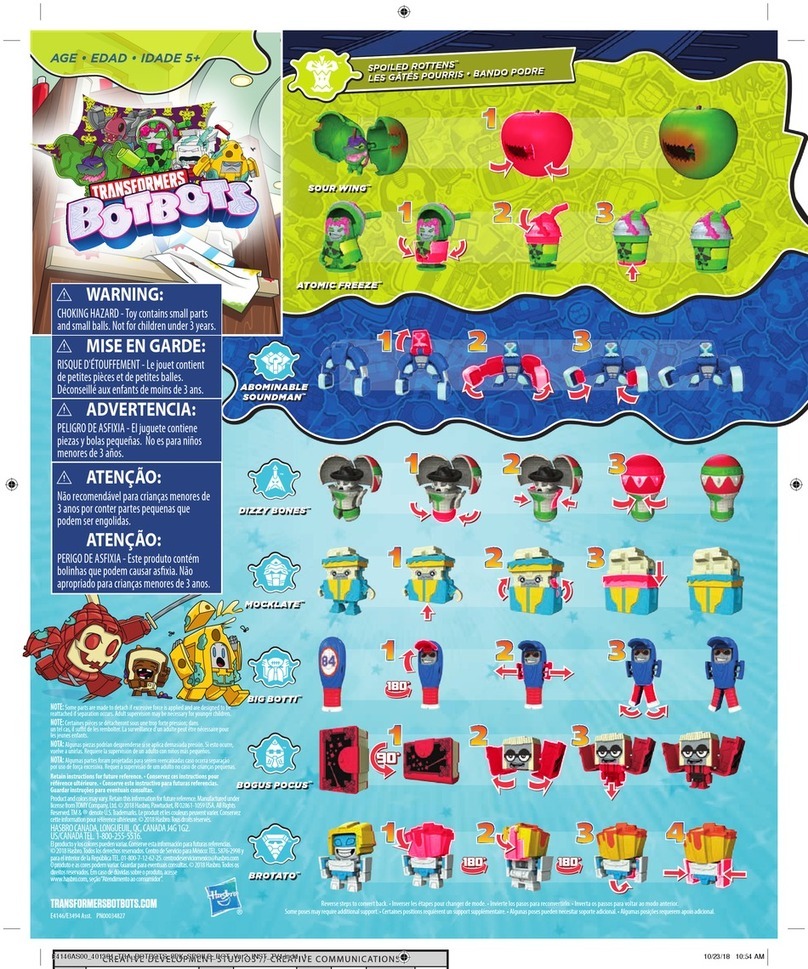 Hasbro TRANSFORMERS BOTBOTS 2 SPOILED ROTTENS 8 PACK... User manual Hasbro TRANSFORMERS BOTBOTS 2 SPOILED ROTTENS 8 PACK... User manual
