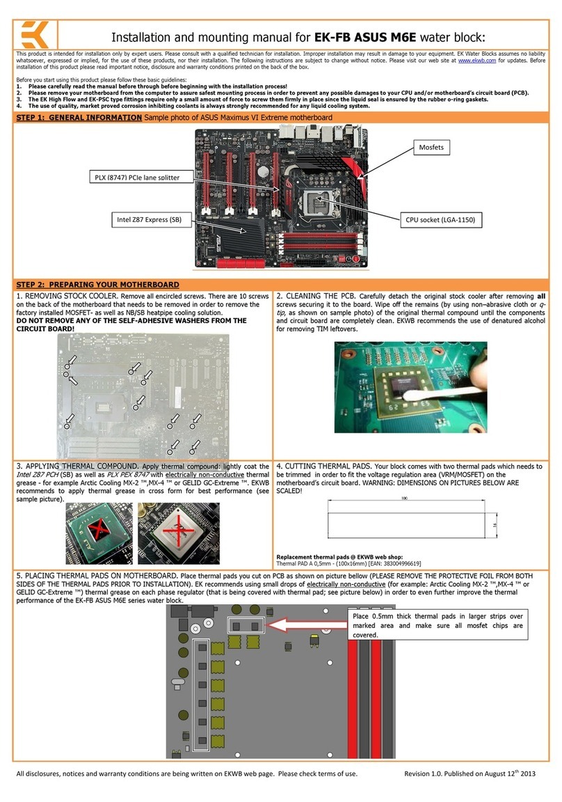 ekwb EK-FB ASUS M6E Guide