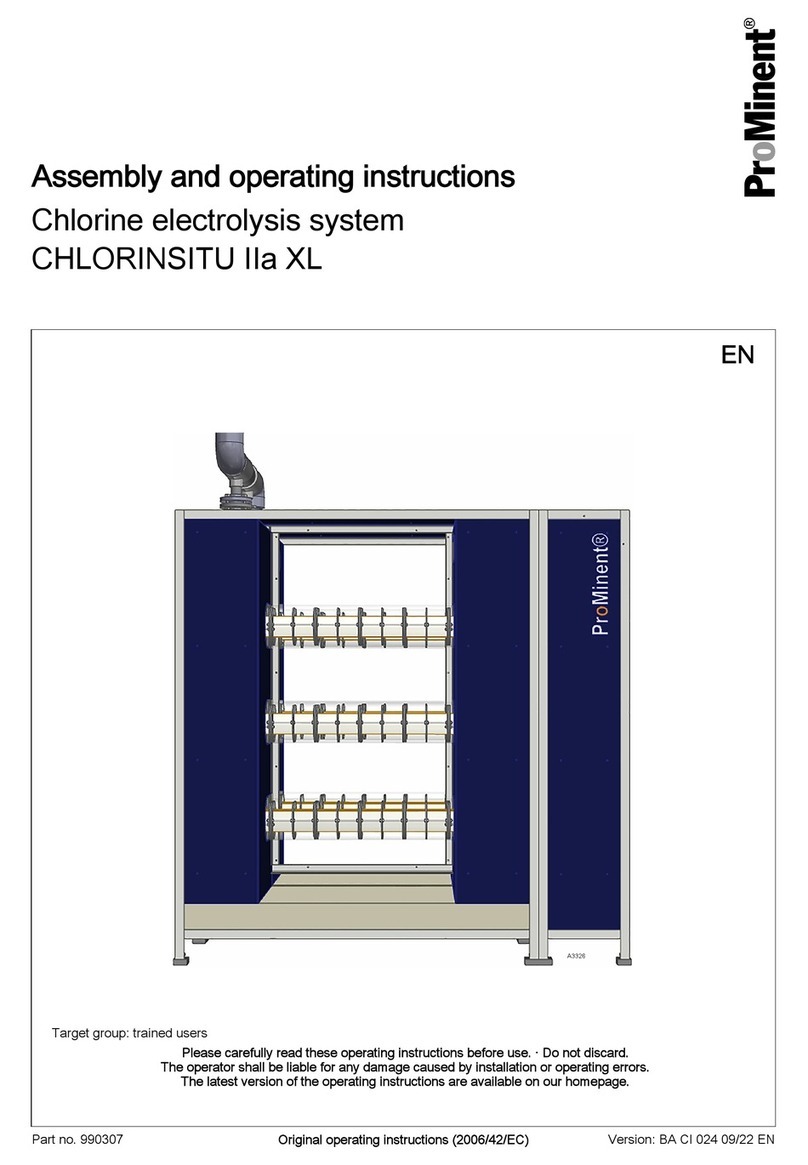 ProMinent CHLORINSITU IIa XL Assembly and operating instructions