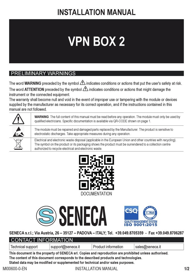 Seneca VPN BOX 2 installation manual