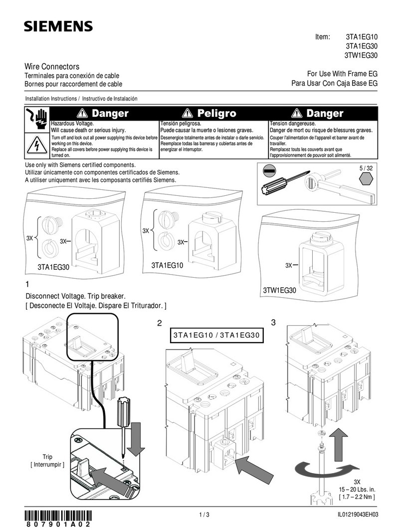 Siemens 3TA1EG10 User manual