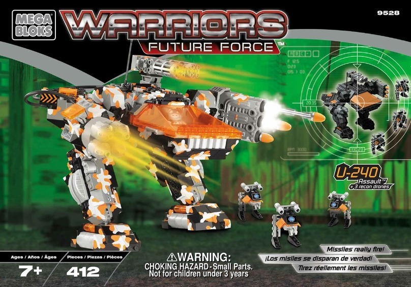 Mega Bloks Warriors Future Force Assault U-240 User manual