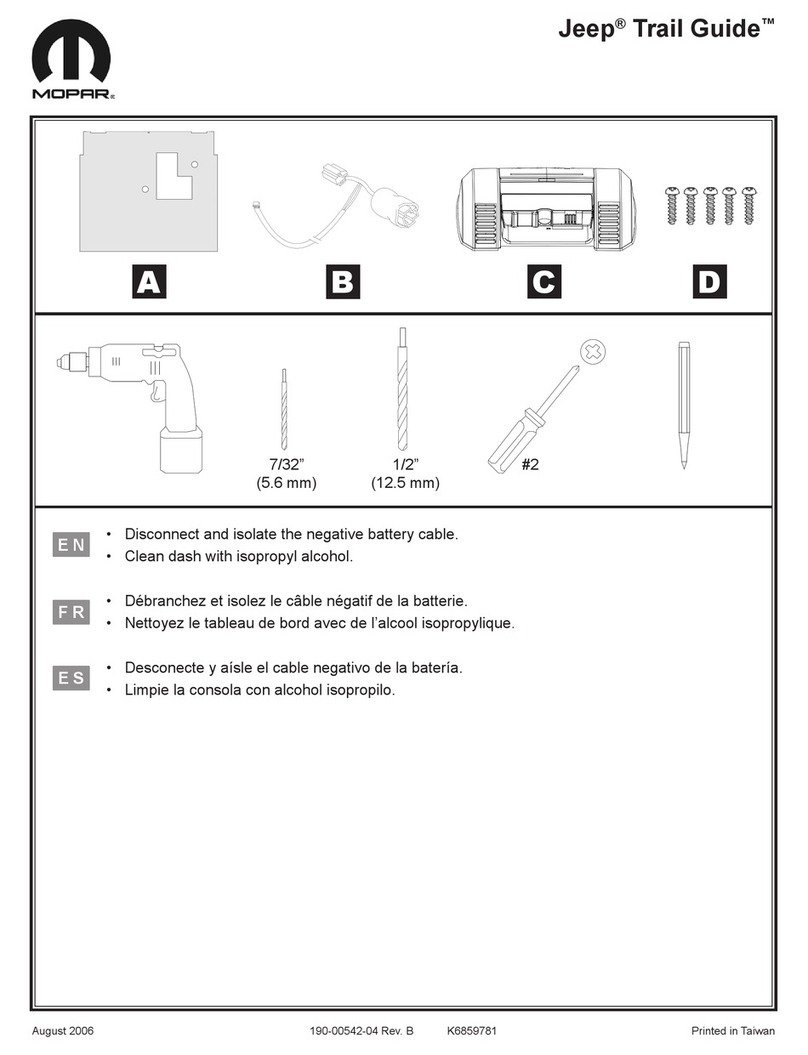 Mopar Jeep Trail Guide User manual