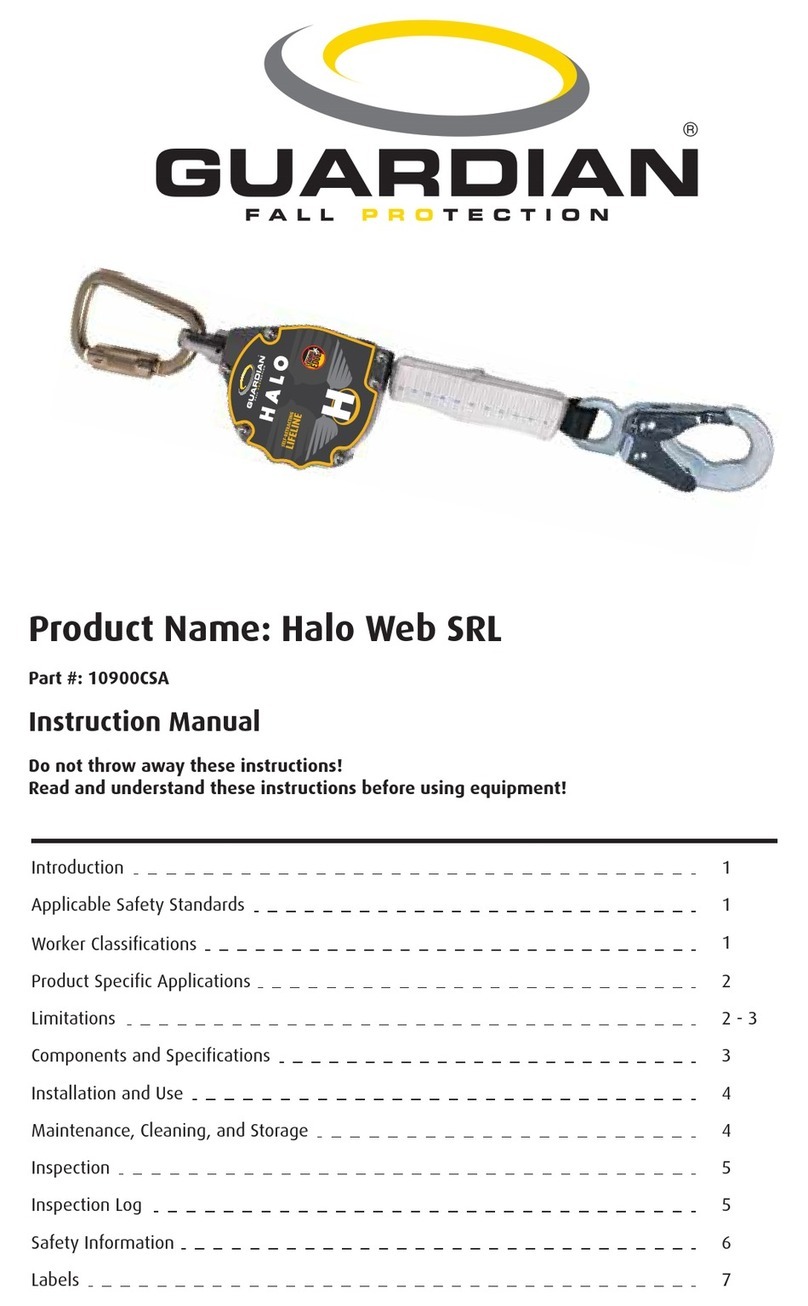 Guardian Fall Protection Halo Web SRL instruction manual