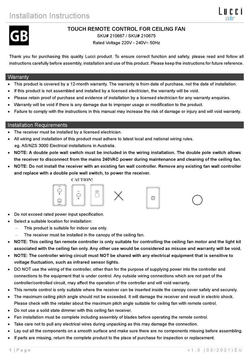 LUCCI Air 210667 installation instructions