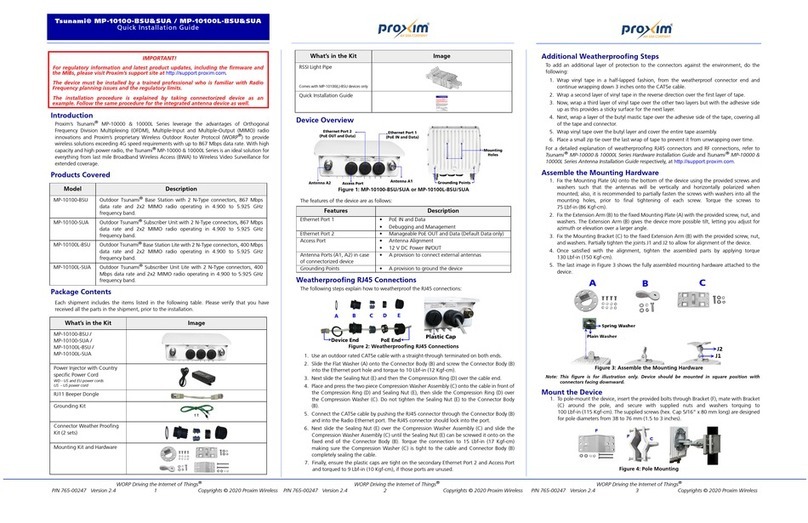 Proxim Tsunami MP-10100-BSU User manual