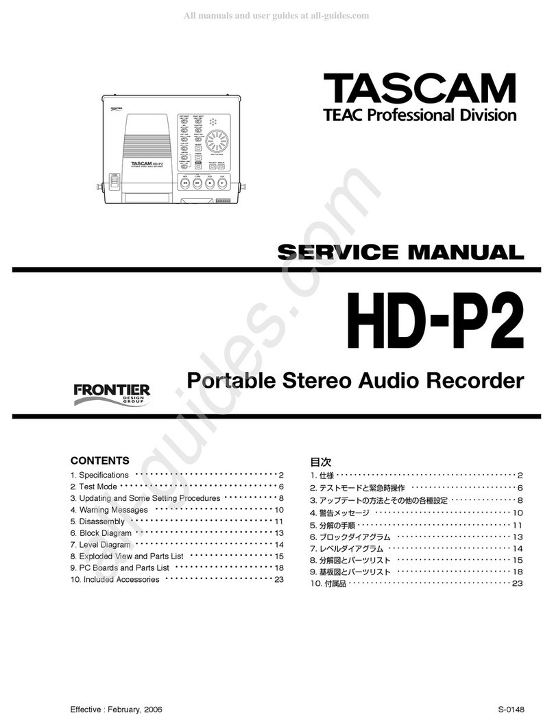Teac HD-P2 User manual