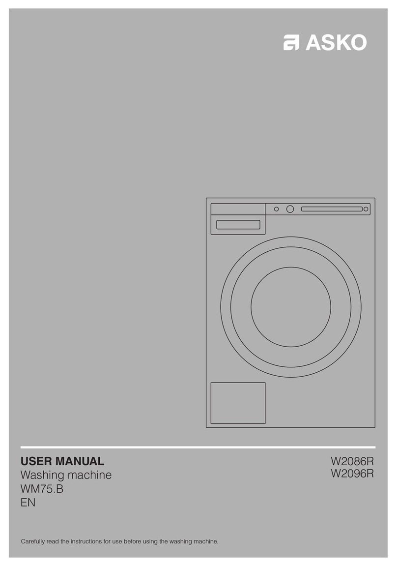 Asko W2086R user manual