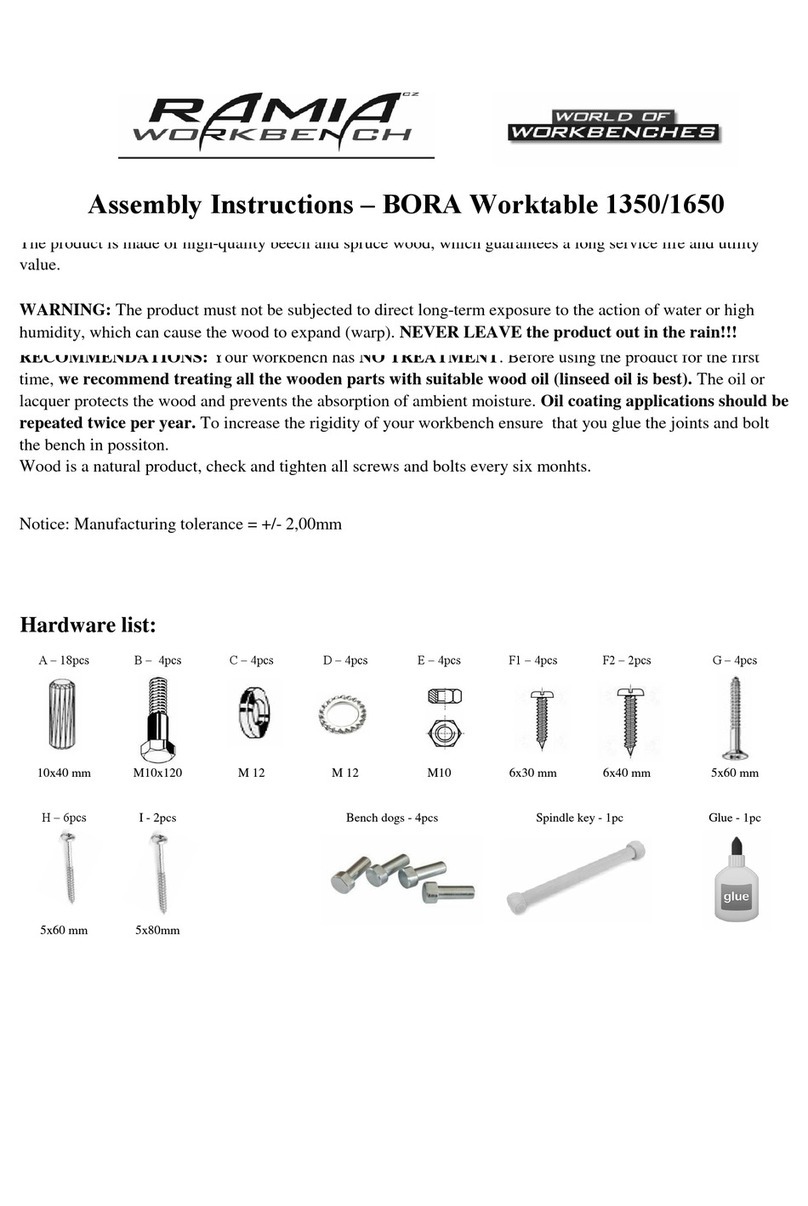 ramia BORA 1350 Assembly instructions