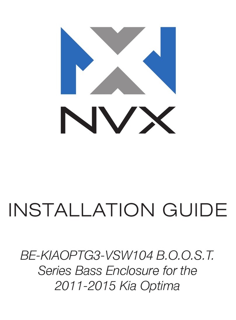 NVX B.O.O.S.T. BE-KIAOPTG3 Series installation guide