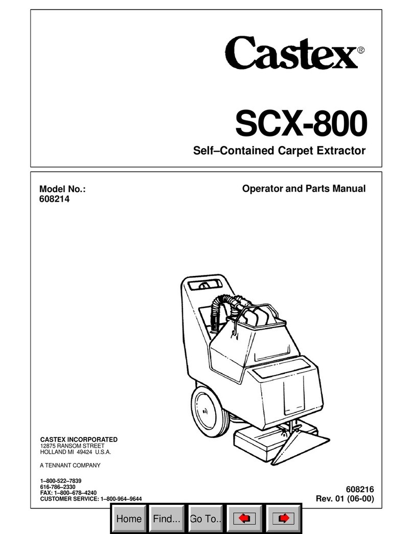 Castex SCX-800 Operator and parts manual Castex SCX-800 Operator and parts manual