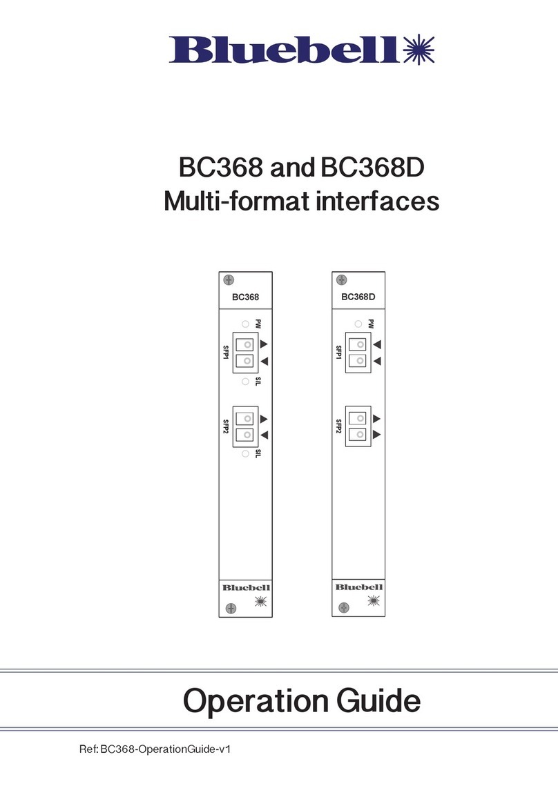 Bluebell BC368 User manual