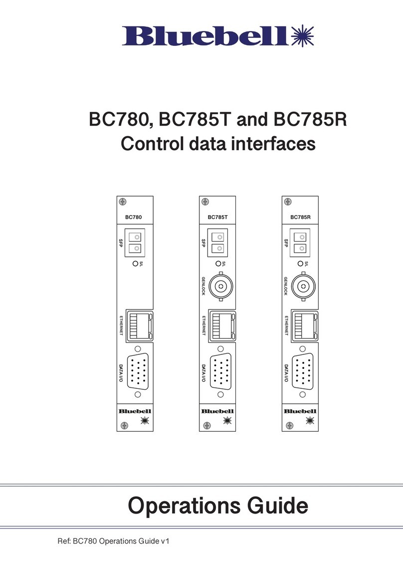 Bluebell BC780 Operation guide