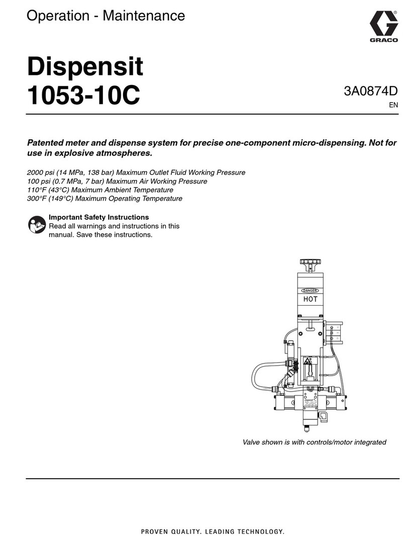 Graco Dispensit 1053-10C Troubleshooting guide