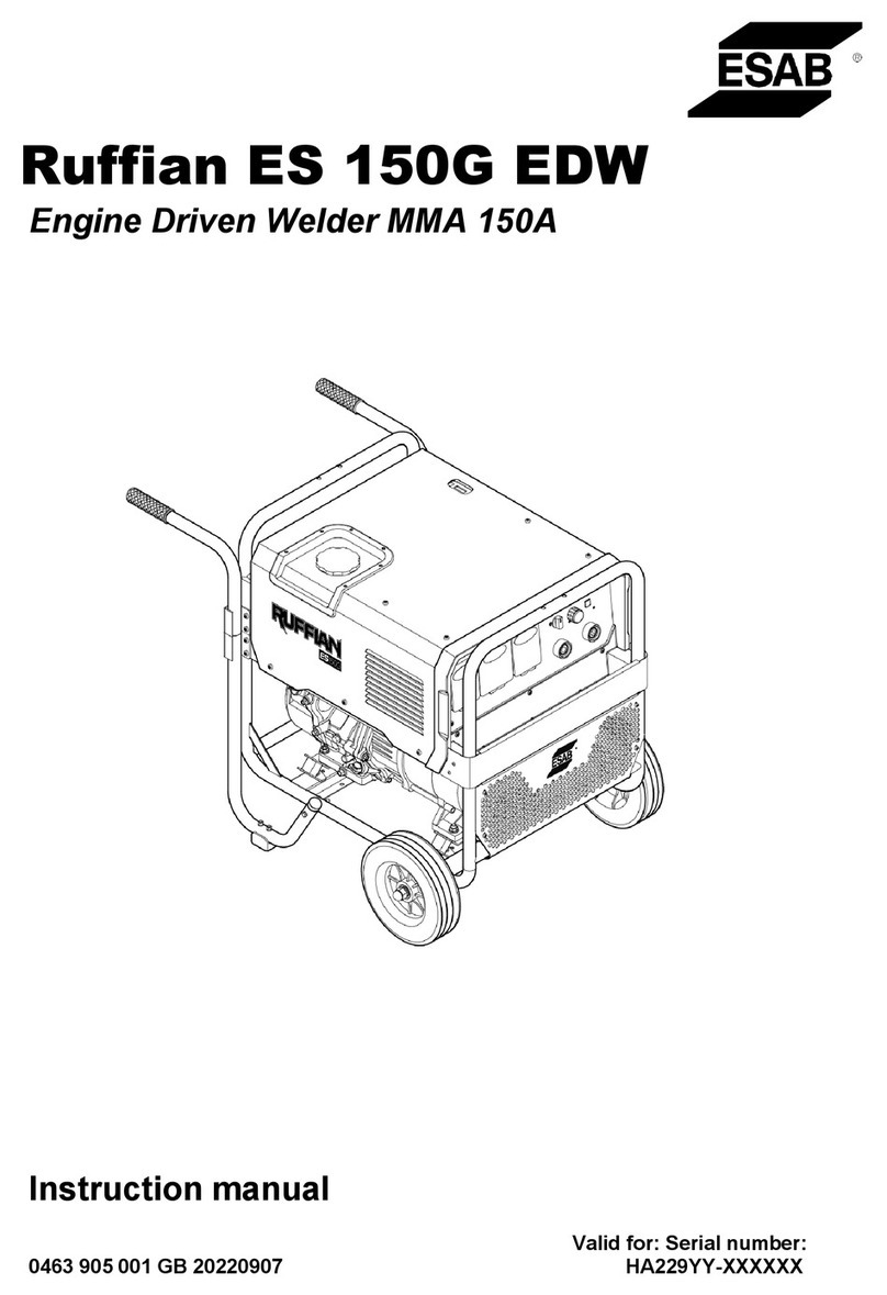 ESAB Ruffian ES 150G EDW instruction manual