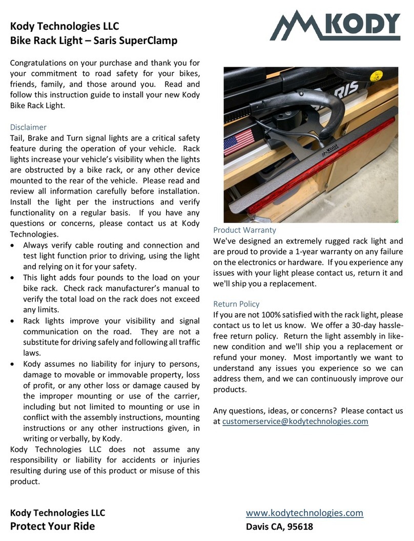 Kody Technologies 101-017 Installation instruction