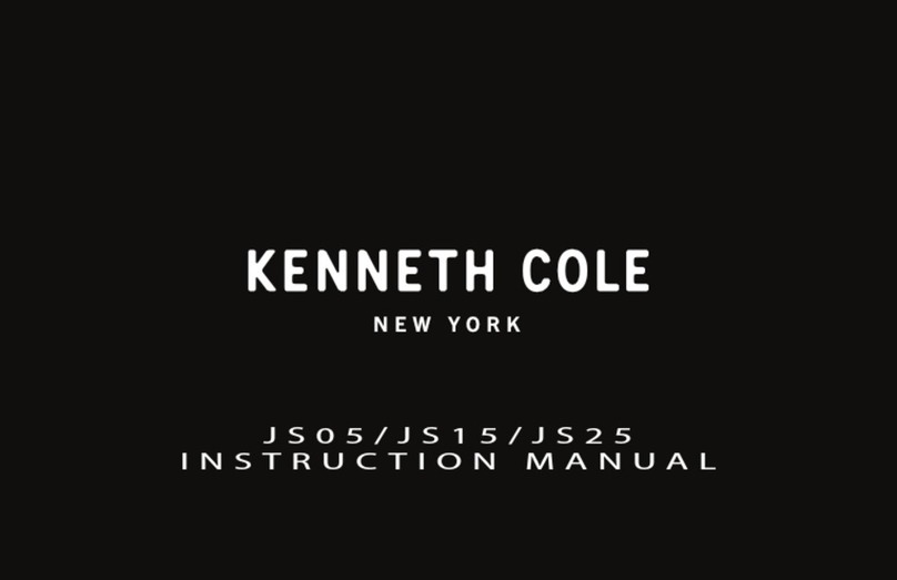Kenneth Cole JS05 instruction manual