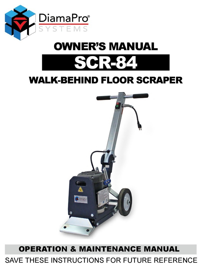 DiamaPro Systems SCR-84 owner's manual