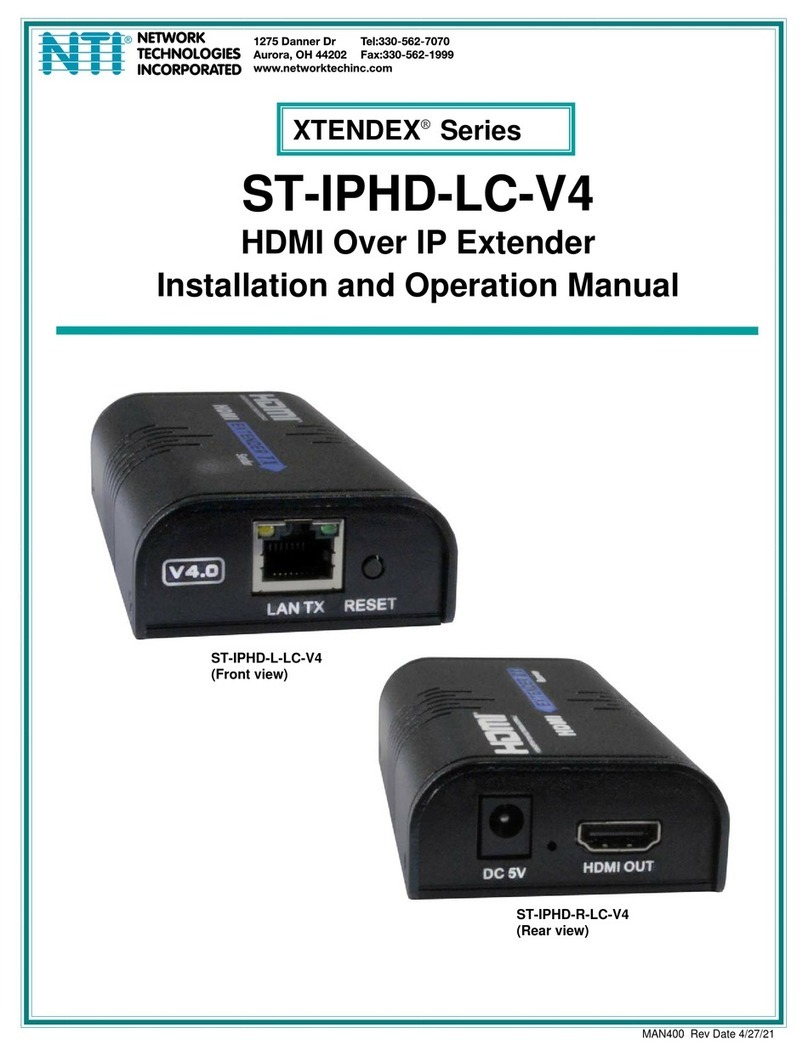 NTI XTENDEX Series User manual