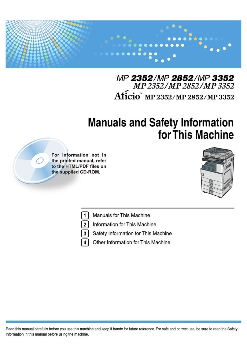 Aficio MP 2352 User manual