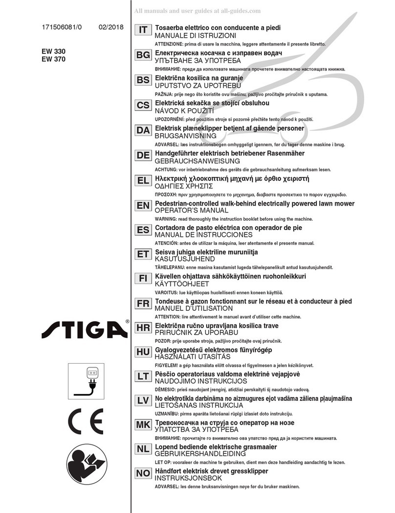 Stiga EW 330 Operator's manual