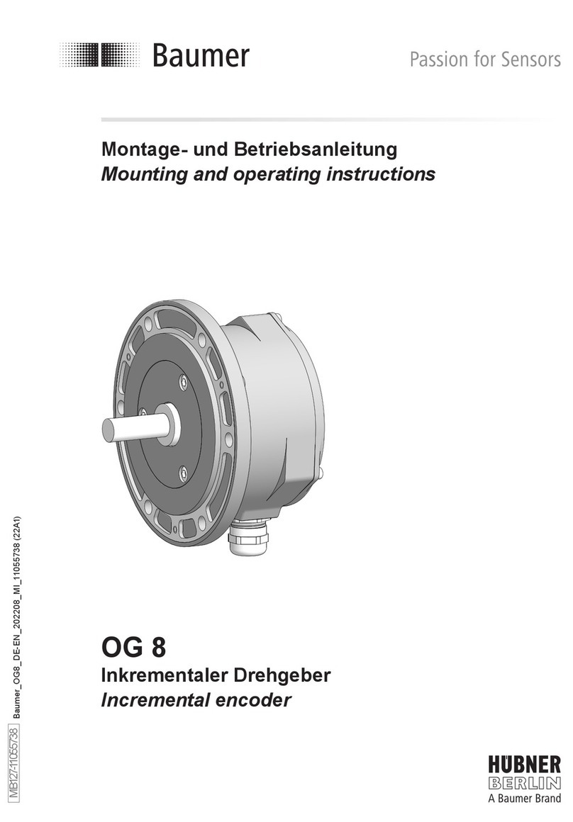 Baumer HUBNER BERLIN OG 8 Service manual Baumer HUBNER BERLIN OG 8 Service manual