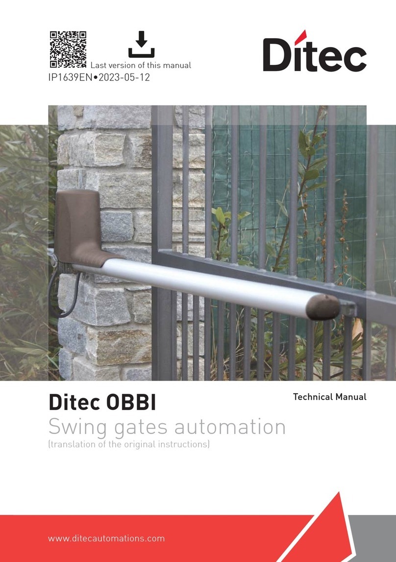 DITEC OBBI User manual