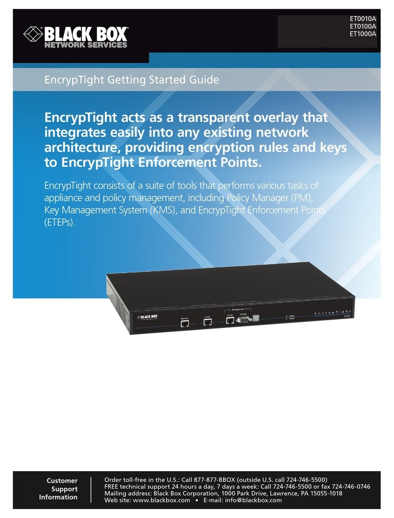 Black Box EncrypTight User manual