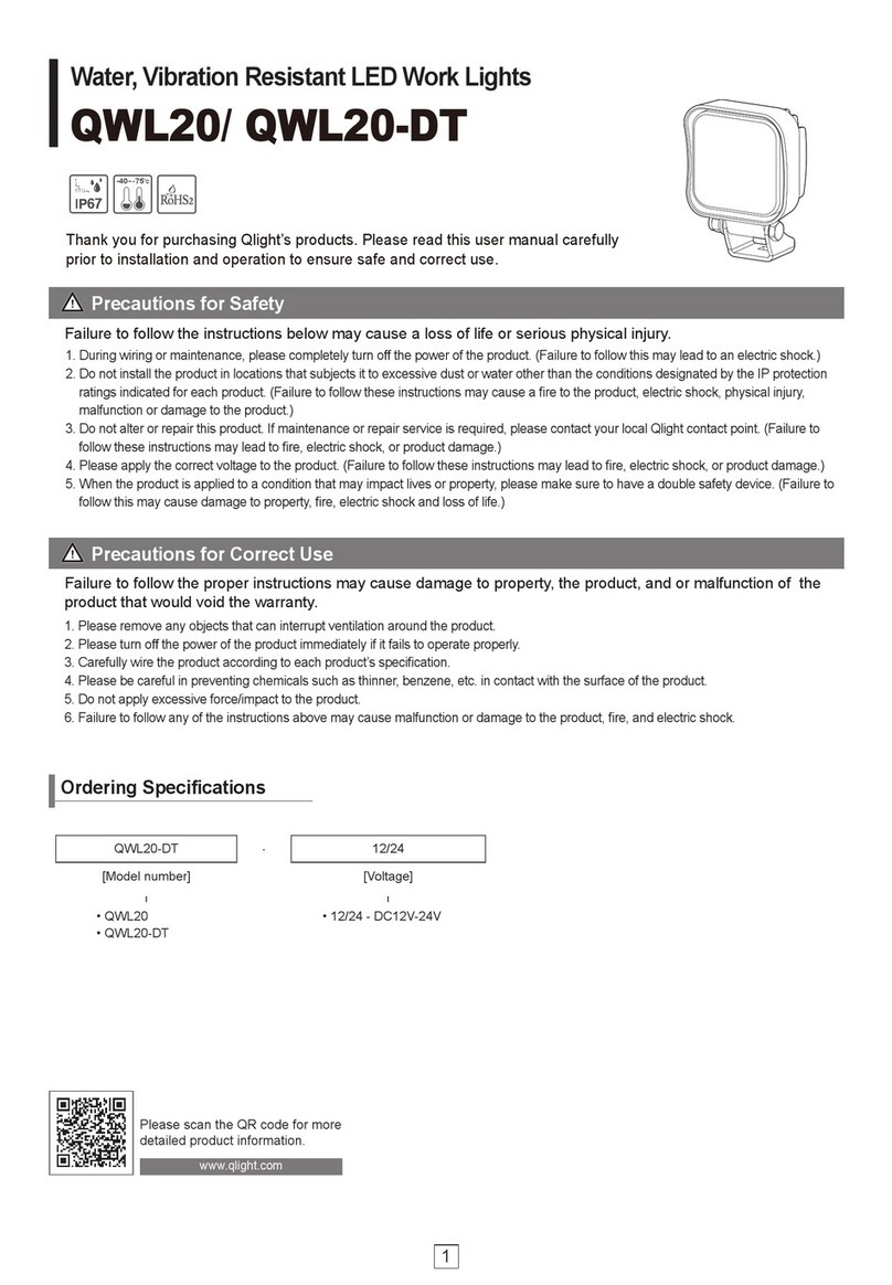 Qlight QWL20 manual