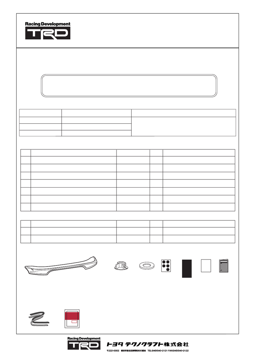 TRD MS342-18001 Installation instructions manual TRD MS342-18001 Installation instructions manual