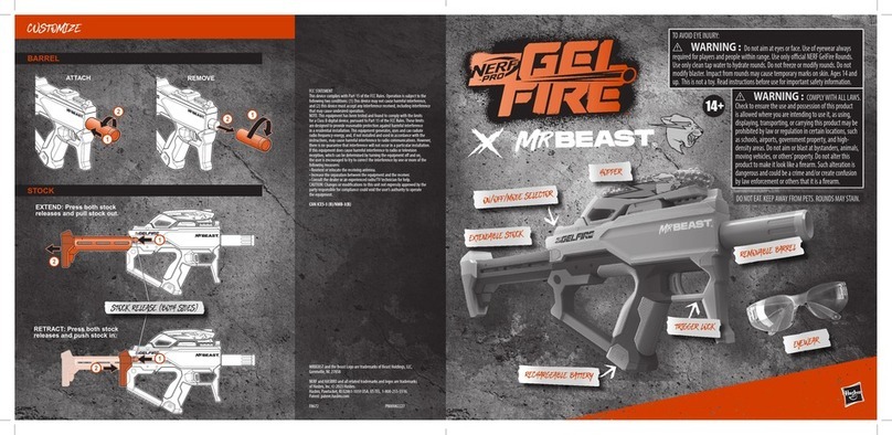 Hasbro NERF PRO GELFIRE X MR BEAST User manual