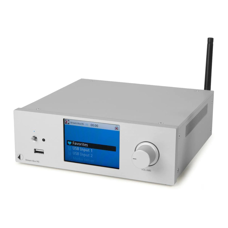Pro-Ject Audio Systems Stream Box RS user manual