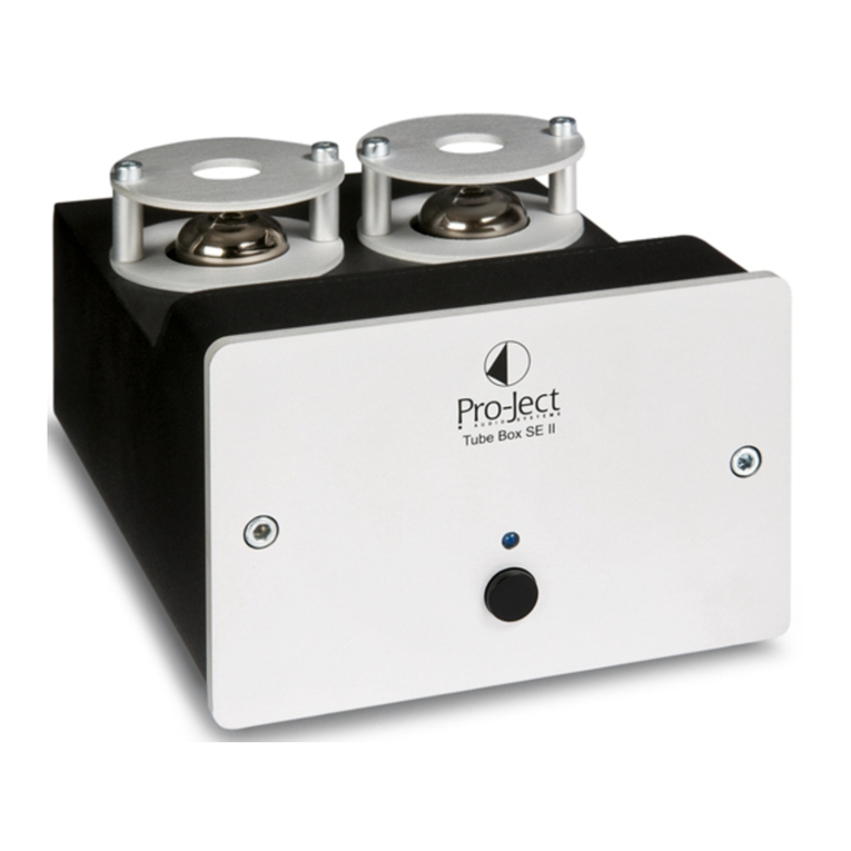 Pro-Ject Audio Systems Tube Box SE II User manual