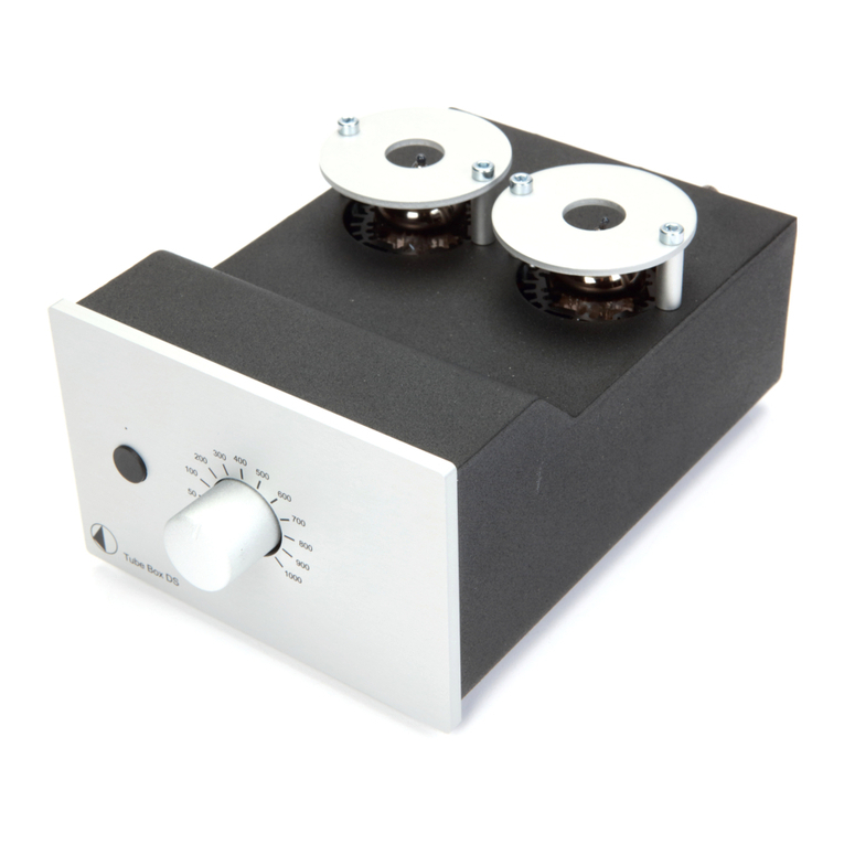Pro-Ject Audio Systems Tube Box DS user manual