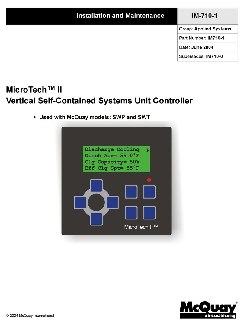 McQuay MicroTech II Instruction Manual