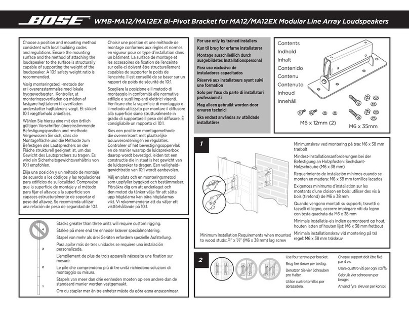Bose WMB-MA12 manual