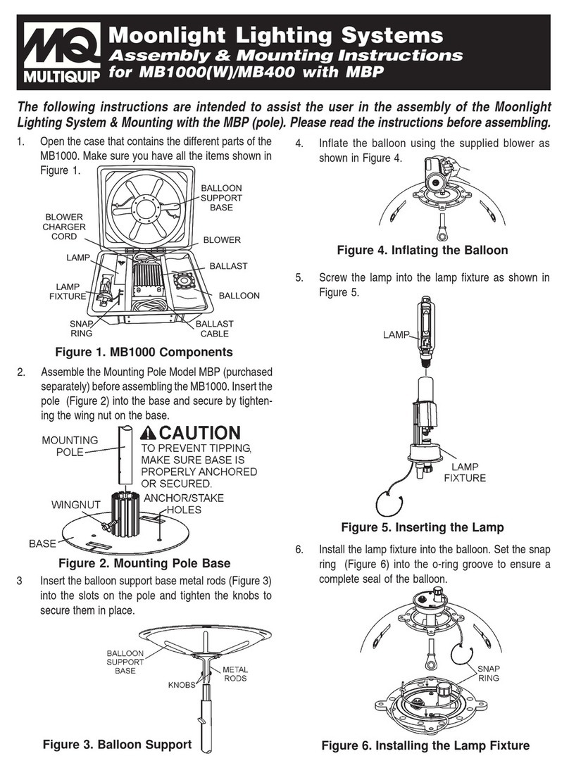 MULTIQUIP MB1000 User manual