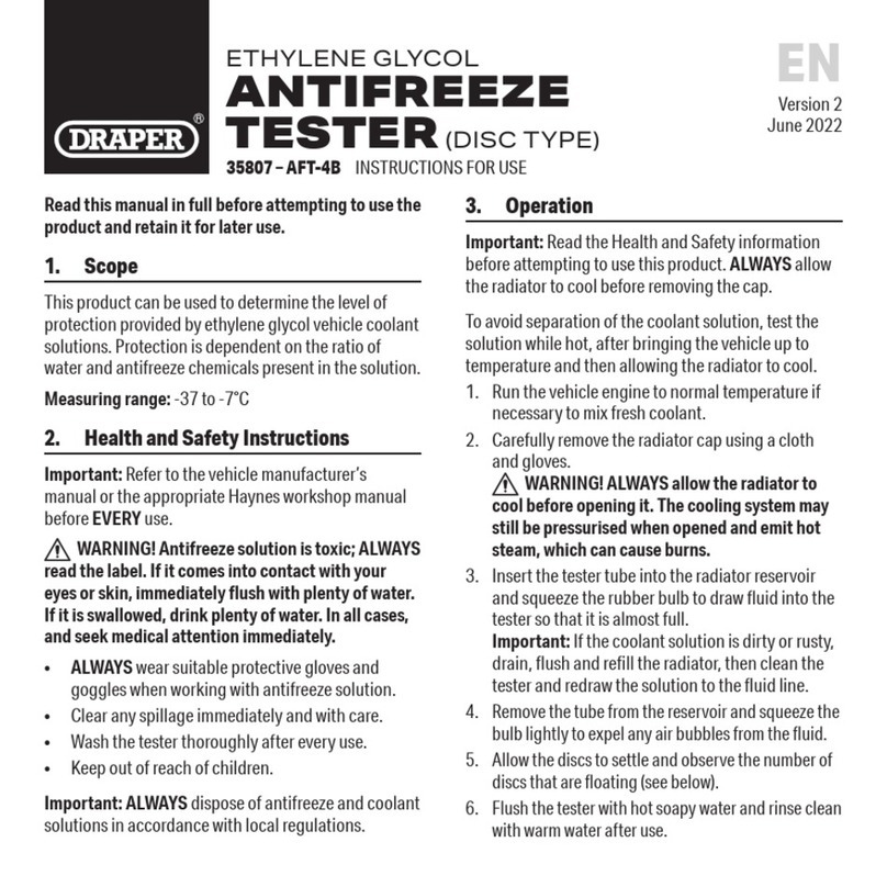 Draper AFT-4B User manual